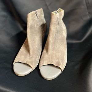 Grey healed booties: banana republic